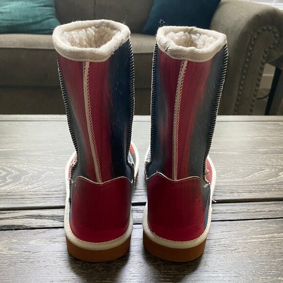 Cute Faux Leather Pull on Bunny Love Boots 38/7.5 NEW 😍 - Picture 3 of 8